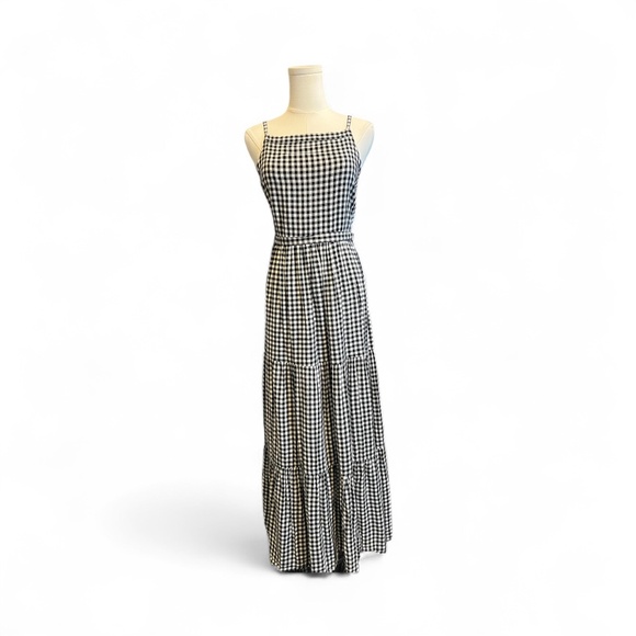 Old Navy Dresses & Skirts - 🖤🤍 EUC OLD NAVY Black & White Gingham Maxi Dress | Sz S Tall